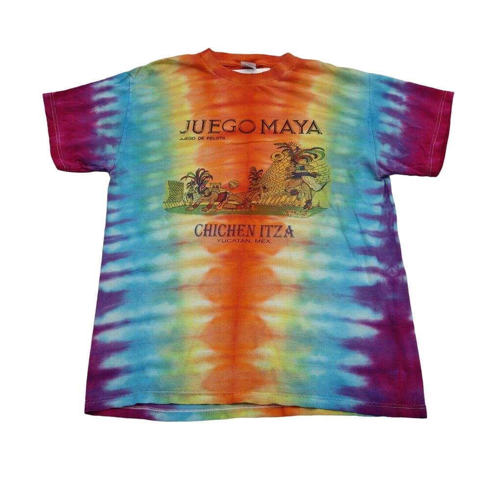 Juego May Shirt Mens M Multicolor Tie Dye MO Crew Neck Short Sleeve Pullover Tee